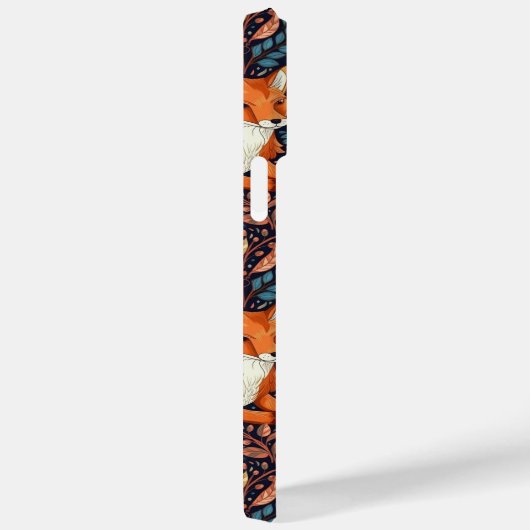 Füchse und Blattmuster Case-Mate iPhone Hülle (Rückseite / Rechts)