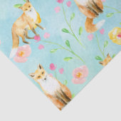 Füchse und Blume Seidenpapier (Detail)