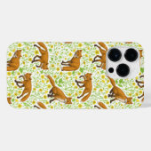 Füchse und Buttercups auf natürlichem Weiß iPhone Hülle (Rückseite (Horizontal))