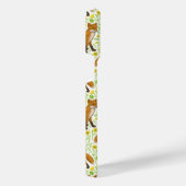 Füchse und Buttercups auf natürlichem Weiß iPhone Hülle (Rechte Seite)