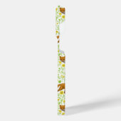 Füchse und Buttercups auf natürlichem Weiß iPhone Hülle (Linke Seite)