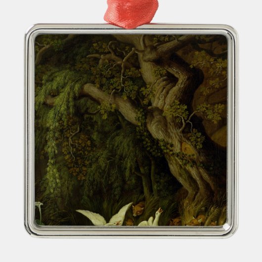 Füchse und Gänse Ornament Aus Metall (Vorne)