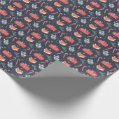 Füchse und Geschenke: Weihnachten - Nahtloses Must Geschenkpapier (Ecke)