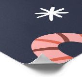 Füchse und Geschenke: Weihnachten - Nahtloses Must Poster (Ecke)