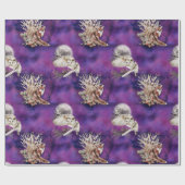 Füchse und Owlen Umschlagpapier Geschenkpapier (Flach)