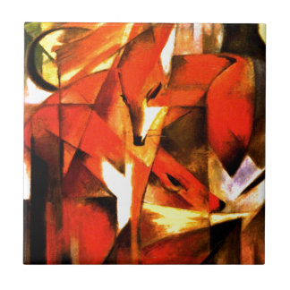 Füchse von Franz Marc Fine Art Fliese