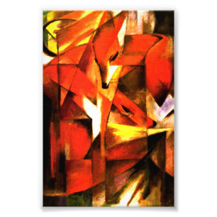 Füchse von Franz Marc Fine Art Foto Print