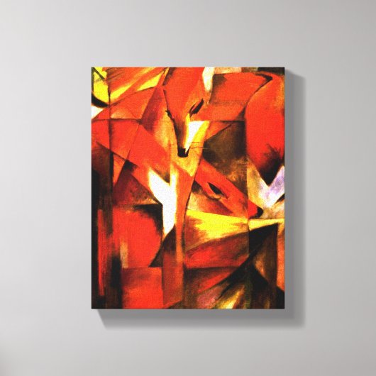Füchse von Franz Marc Fine Art Leinwand (Vorderseite)