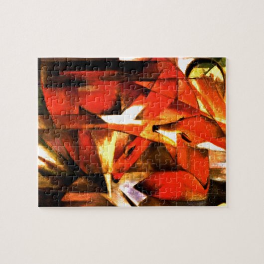 Füchse von Franz Marc Fine Art Puzzle (Horizontal)