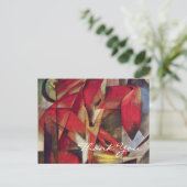 Füchse von Franz Marc Postkarte (Stehend Vorderseite)