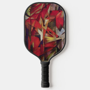 Füchse von Franz Marc, Vintage Abstracter Kubismus Pickleball Schläger