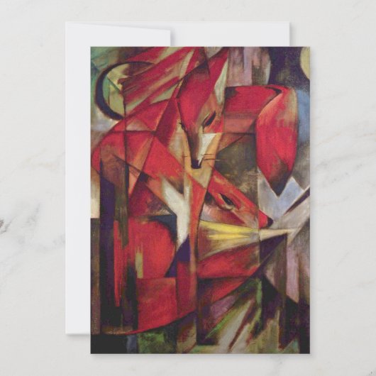Füchse von Franz Marc, Vintage Abstrakte kubistisc (Vorderseite)