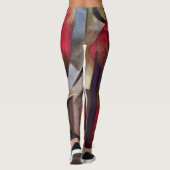 Füchse von Franz Marc, Vintage Abstrakte kubistisc Leggings (Rückseite)