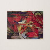 Füchse von Franz Marc, Vintage Abstrakte kubistisc Puzzle (Horizontal)