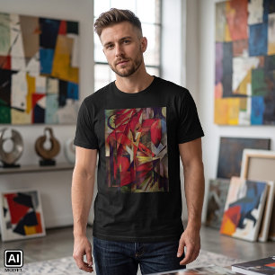 Füchse von Franz Marc, Vintage Abstrakte kubistisc T-Shirt