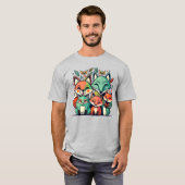 Fuchsfamilie T-Shirt (Vorne ganz)