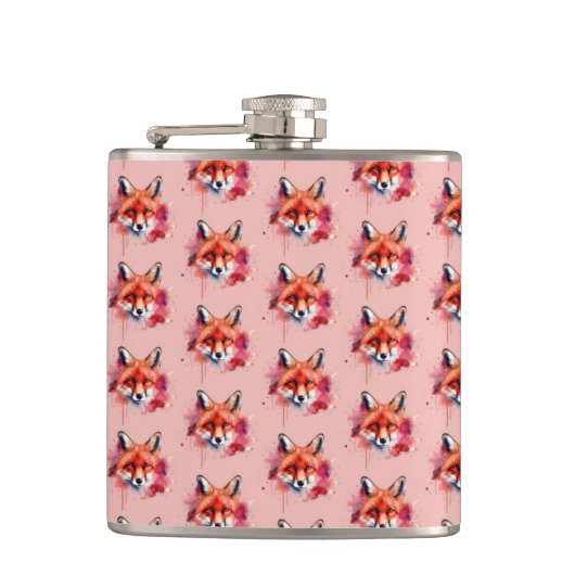 Fuchsflasche Flachmann (Vorderseite)