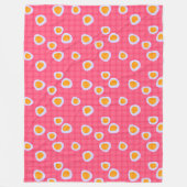 Fuchsflecken auf einem rosa Korallenboden Fleecedecke (Vorderseite)