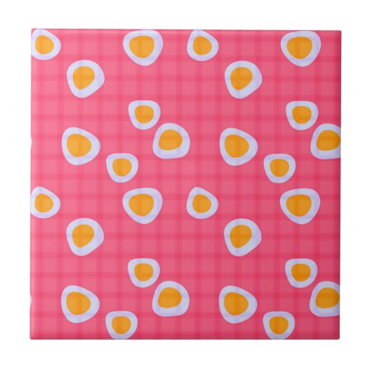 Fuchsflecken auf einem rosa Korallenboden Fliese (Vorderseite)