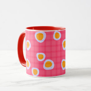 Fuchsflecken auf einem rosa Korallenboden Tasse