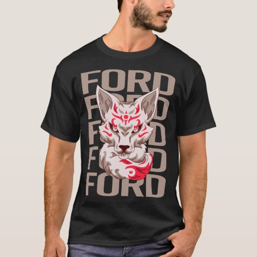 Fuchsgesicht - Ford Name T-Shirt (Vorderseite)