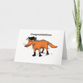 Fuchsgratulation Karte