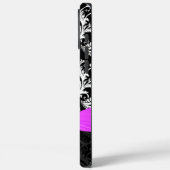 Fuchsi White plus jede Farbe Damast Druckkristall Case-Mate iPhone Hülle (Rückseite / Links)