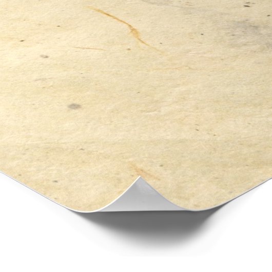 Fuchsia abstrakte Aquarellblüte Poster (Ecke)