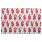 Fuchsia abstrakte Aquarellblüte Stoff (Fat Quarter (45,7 x 55,9 cm))