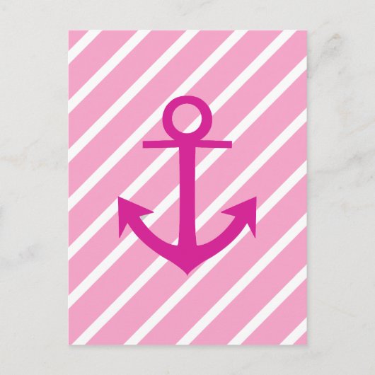 Fuchsia Anchor Postkarte (Vorderseite)