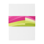 Fuchsia and Lime Green Modern Wedding Einladungsbanderole (Rückseitenbeispiel)