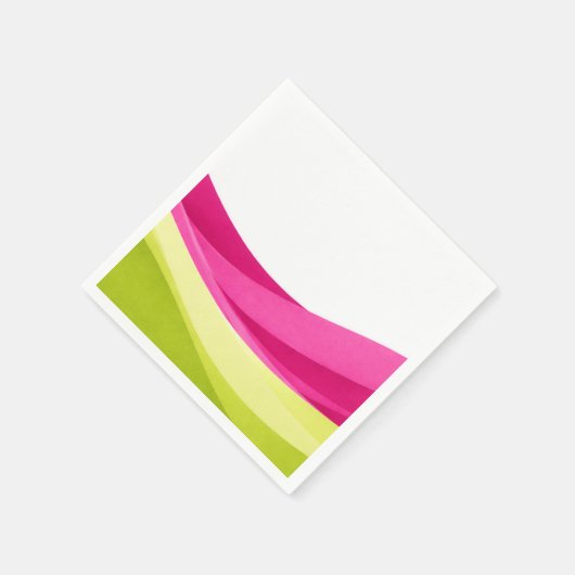 Fuchsia and Lime Green  Serviette (Ecke)