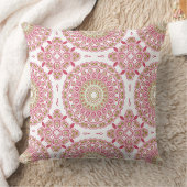 Fuchsia and Olive Mandala Pattern Kissen (Decke)