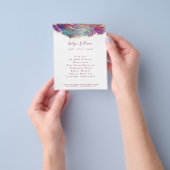 Fuchsia Aquamarine Opal Design Flyer (Gruppe)