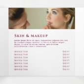 Fuchsia Aquamarine Opal Design Trifold Broschüre (Innenseite Mitte)