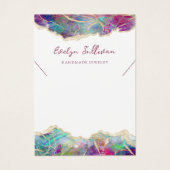 Fuchsia aquamarine Opal-Halskette-Grafikkarte (Vorderseite)