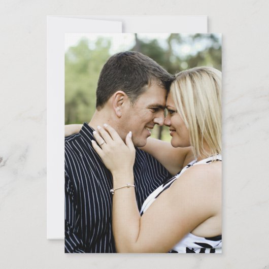 Fuchsia Aquarell Rosa Foto Einladung (Rückseite)