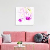 Fuchsia Art Blume lila rosa Leinwand (Insitu (Wohnzimmer))