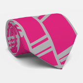 Fuchsia Art Deco Krawatte (Gerollt)