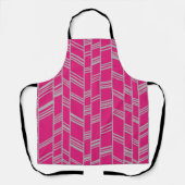 Fuchsia Art Deco Schürze (Vorderseite)