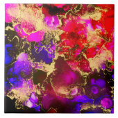 Fuchsia Atemberaubende alkoholfreie Tinte Fliese (Vorderseite)