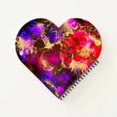 Fuchsia Atemberaubende alkoholfreie Tinte Notizblock (Rückseite)