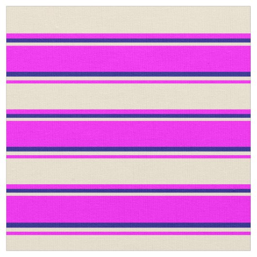Fuchsia, Beige und blaues, farbiges Muster Stoff (Nahaufnahme)