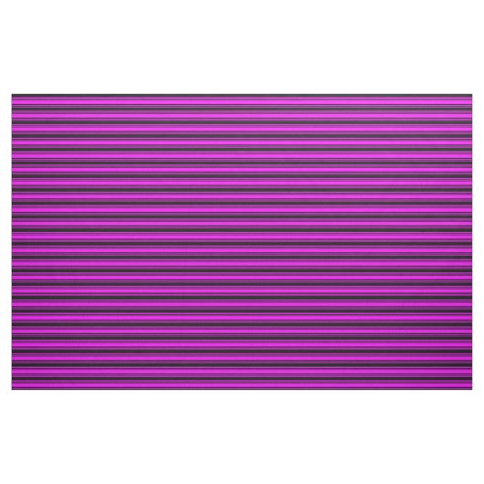 Fuchsia & Black Pattern Stoff (Yard (91,4 cm))