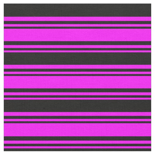 Fuchsia & Black Pattern Stoff (Nahaufnahme)