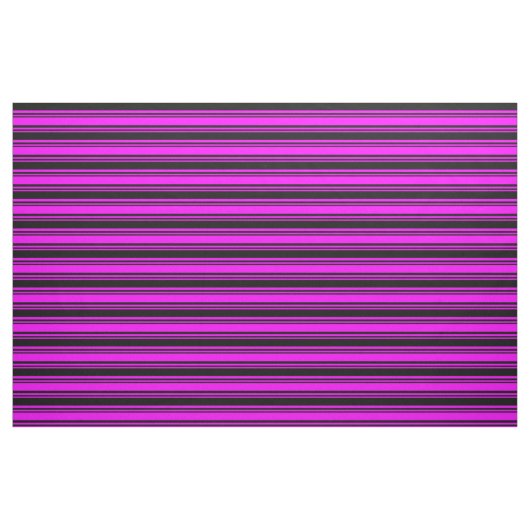 Fuchsia & Black Pattern Stoff (Fat Quarter (45,7 x 55,9 cm))