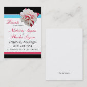 Fuchsia Blume ~ 2 Kinder, 2 Eltern, die Karten anr (Vorne/Hinten)