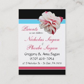 Fuchsia Blume ~ 2 Kinder, 2 Eltern, die Karten anr