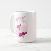 Fuchsia-Blume botanisch Kaffeetasse (Vorderseite Links)