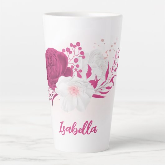Fuchsia-Blume botanisch Milchtasse (Vorderseite)